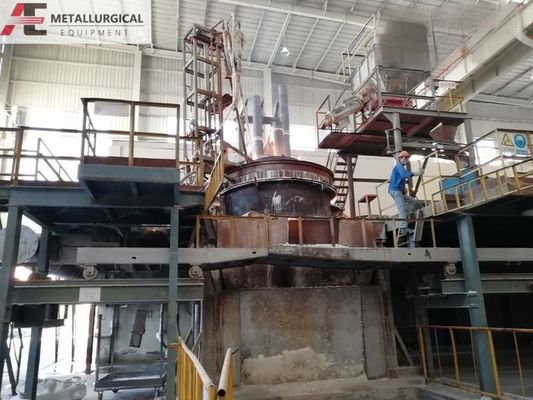 Kahverengi Erimiş Alümina Erime Fırını 10000KVA Korund Fırını 380V