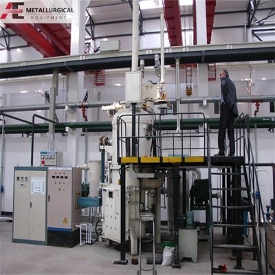 PLC Kontrolü Endüstriyel Vakum Erime Fırını 100kg-500kg 380V Voltaj