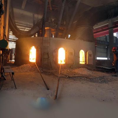 Beyaz Erimiş Alümina Fırını 10000KVA Korund Fırını 380V